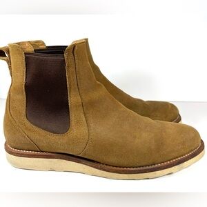 Tecovas Men’s The Luke Chelsea Pull On Boots Sawdust Roughout Suede Size 11D